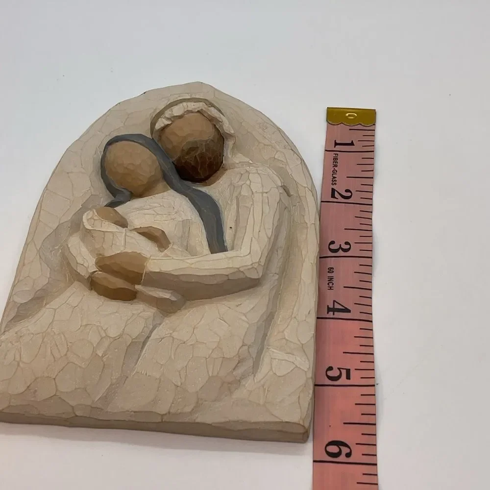 Vintage Willow Tree Nativity Holy Family A Child is Born Plaque - no box